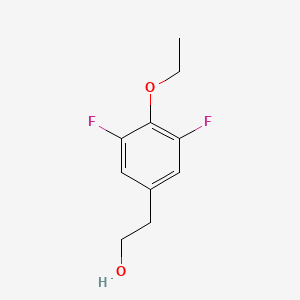 molecular formula C10H12F2O2 B7991035 3,5-Difluoro-4-ethoxyphenethyl alcohol 