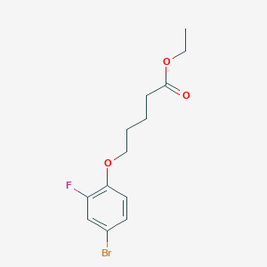 molecular formula C13H16BrFO3 B7991047 Ethyl 5-(4-bromo-2-fluoro-phenoxy)pentanoate 