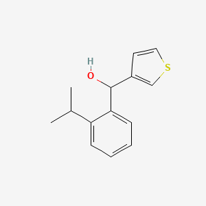 molecular formula C14H16OS B7991094 2-iso-Propylphenyl-(3-thienyl)methanol 