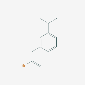 molecular formula C12H15Br B7991098 2-Bromo-3-(3-iso-propylphenyl)-1-propene 