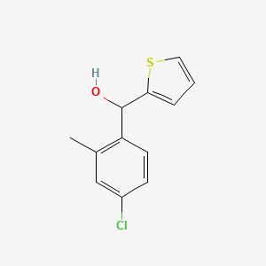 molecular formula C12H11ClOS B7991183 4-Chloro-2-methylphenyl-(2-thienyl)methanol 