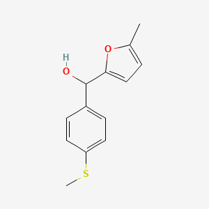 molecular formula C13H14O2S B7991185 5-Methyl-2-furyl-(4-methylthiophenyl)methanol CAS No. 356552-81-3