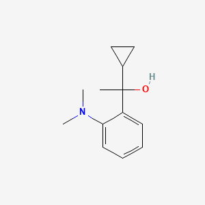 molecular formula C13H19NO B7991197 1-[2-(Dimethylamino)phenyl]-1-cyclopropyl ethanol 