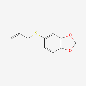 molecular formula C10H10O2S B7991203 5-(Allylthio)benzo[d][1,3]dioxole 