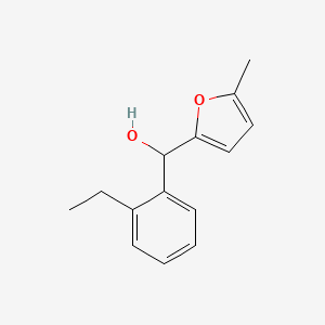 molecular formula C14H16O2 B7991223 2-Ethylphenyl-(5-methyl-2-furyl)methanol 