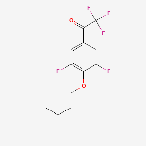molecular formula C13H13F5O2 B7991236 1-(3,5-Difluoro-4-(isopentyloxy)phenyl)-2,2,2-trifluoroethanone 