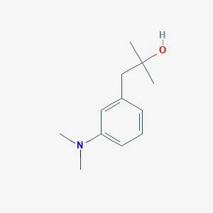 molecular formula C12H19NO B7991244 1-[3-(Dimethylamino)phenyl]-2-methyl-2-propanol 