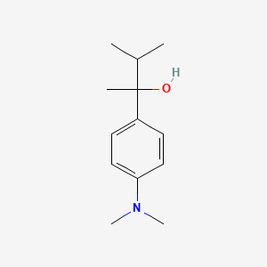 molecular formula C13H21NO B7991267 2-[4-(Dimethylamino)phenyl]-3-methyl-butan-2-ol 