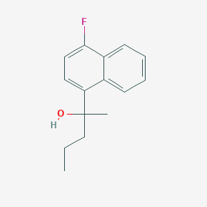 molecular formula C15H17FO B7991308 2-(4-Fluoro-1-naphthyl)-2-pentanol 