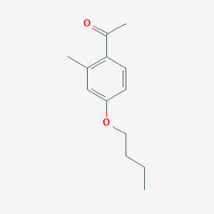 molecular formula C13H18O2 B7991320 4'-Butoxy-2'-methylacetophenone 