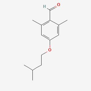 molecular formula C14H20O2 B7991321 4-(Isopentyloxy)-2,6-dimethylbenzaldehyde 