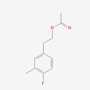 molecular formula C11H13FO2 B7991335 4-Fluoro-3-methylphenethyl acetate 