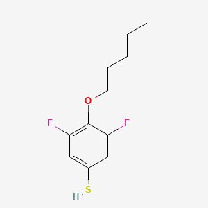 molecular formula C11H14F2OS B7991340 3,5-Difluoro-4-n-pentoxythiophenol 