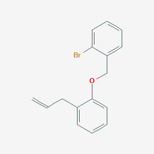 molecular formula C16H15BrO B7991351 2-Allylphenyl-(2-bromobenzyl)ether 