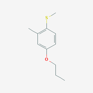 molecular formula C11H16OS B7991358 2-Methyl-4-n-propoxyphenyl methyl sulfide 
