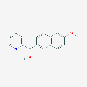 molecular formula C17H15NO2 B7991361 6-Methoxy-2-naphthyl-(2-pyridyl)methanol 