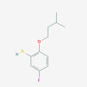 molecular formula C11H15FOS B7991393 5-Fluoro-2-iso-pentoxythiophenol 