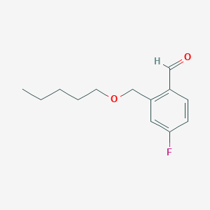 4-Fluoro-2-[(n-pentyloxy)methyl]benzaldehyde