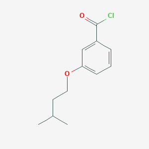 molecular formula C12H15ClO2 B7991449 3-iso-Pentoxybenzoyl chloride CAS No. 1443340-62-2