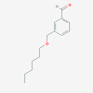 molecular formula C14H20O2 B7991497 3-[(n-Hexyloxy)methyl]benzaldehyde 