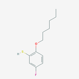 molecular formula C12H17FOS B7991526 5-Fluoro-2-n-hexyloxythiophenol 