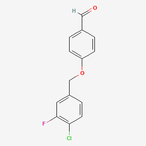 4-(4-Chloro-3-fluorobenzyloxy)benzaldehyde