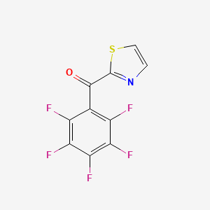 molecular formula C10H2F5NOS B7991537 2-(Pentafluorobenzoyl)thiazole 