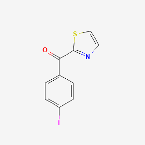 molecular formula C10H6INOS B7991569 2-(4-Iodobenzoyl)thiazole 