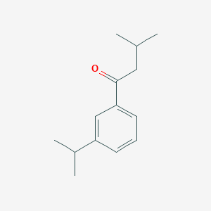 molecular formula C14H20O B7991581 3'-iso-Propyl-3-methylbutyrophenone 