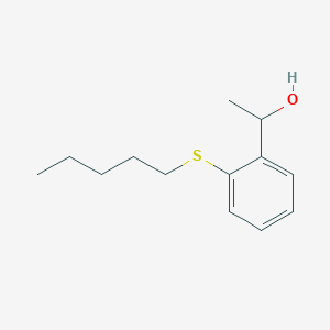 molecular formula C13H20OS B7991597 1-[2-(n-Pentylthio)phenyl]ethanol CAS No. 1443307-56-9