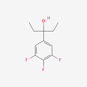 molecular formula C11H13F3O B7991604 3-(3,4,5-Trifluorophenyl)-3-pentanol 