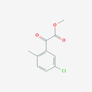 molecular formula C10H9ClO3 B7991607 Methyl 3-chloro-6-methylbenzoylformate 