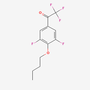 molecular formula C12H11F5O2 B7991637 1-(4-Butoxy-3,5-difluorophenyl)-2,2,2-trifluoroethanone 