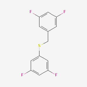 1,3-Difluoro-5-[(3,5-difluorophenyl)sulfanylmethyl]benzene