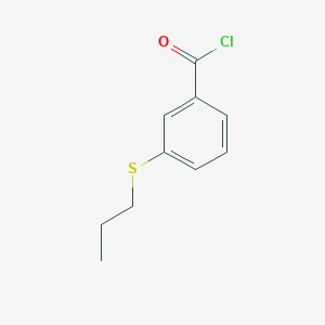 molecular formula C10H11ClOS B7991670 3-(n-Propylthio)benzoyl chloride 