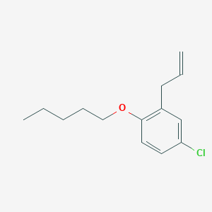 molecular formula C14H19ClO B7991690 3-(3-Chloro-6-n-pentoxyphenyl)-1-propene 