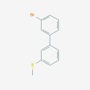 molecular formula C13H11BrS B7991700 3-Bromo-3'-(methylthio)biphenyl 