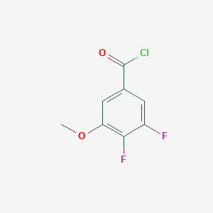 molecular formula C8H5ClF2O2 B7991711 3,4-Difluoro-5-methoxybenzoyl chloride 