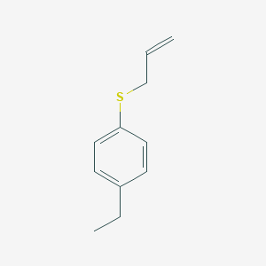 molecular formula C11H14S B7991723 1-Allylsulfanyl-4-ethylbenzene 