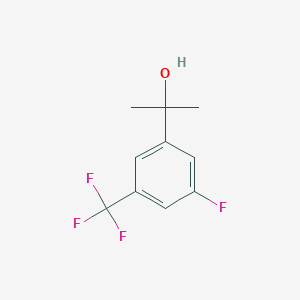 molecular formula C10H10F4O B7991749 2-[3-Fluoro-5-(trifluoromethyl)phenyl]-2-propanol 