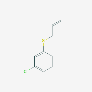 molecular formula C9H9ClS B7991750 1-Allylsulfanyl-3-chlorobenzene 