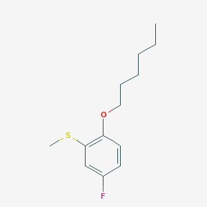 5-Fluoro-2-n-hexyloxyphenyl methyl sulfide