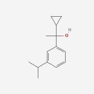 molecular formula C14H20O B7991772 1-Cyclopropyl-1-(3-isopropylphenyl)ethanol CAS No. 1443348-60-4
