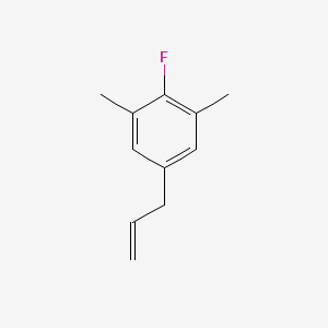 molecular formula C11H13F B7991779 5-Allyl-2-fluoro-1,3-dimethylbenzene 