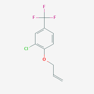 molecular formula C10H8ClF3O B7991796 4-Allyloxy-3-chlorobenzotrifluoride 