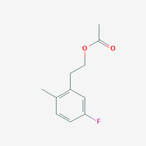 molecular formula C11H13FO2 B7991840 3-Fluoro-6-methylphenethyl acetate 