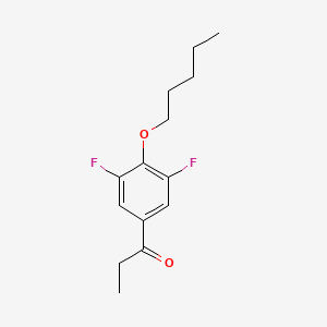 1-(3,5-Difluoro-4-(pentyloxy)phenyl)propan-1-one