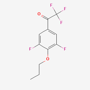 molecular formula C11H9F5O2 B7991885 1-(3,5-Difluoro-4-propoxyphenyl)-2,2,2-trifluoroethanone 