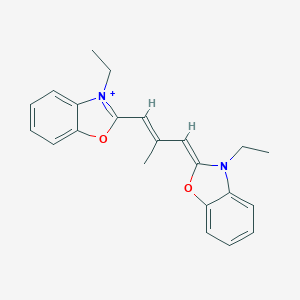 B079919 Benzoxazolium, 3-ethyl-2-[3-(3-ethyl-2(3H)-benzoxazolylidene)-2-methyl-1-propen-1-yl]-, iodide (1:1) CAS No. 14934-37-3