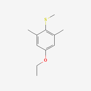 molecular formula C11H16OS B7991922 2,6-Dimethyl-4-ethoxyphenyl methyl sulfide 